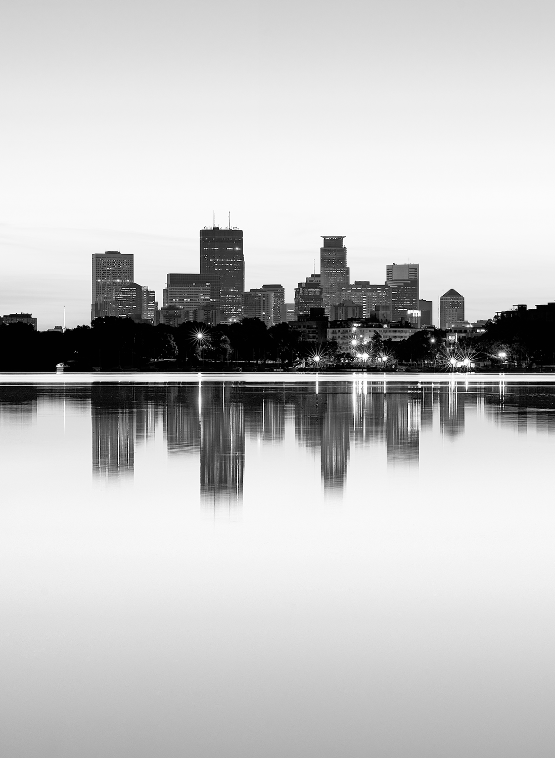 Dawn at Lake Bde Maka Ska<br>5x7 Pack of 10 Folded Cards with White Envelopes