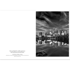Morning Twilight View of Minneapolis<br>5x7 Pack of 10 Folded Cards with White Envelopes